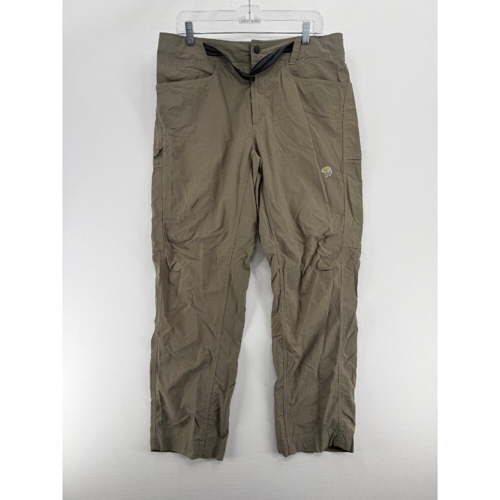 Mountain Hardwear Pants Mens L 30" Khaki Hiking Quick Dry Belt OM3913 - Picture 2 of 12